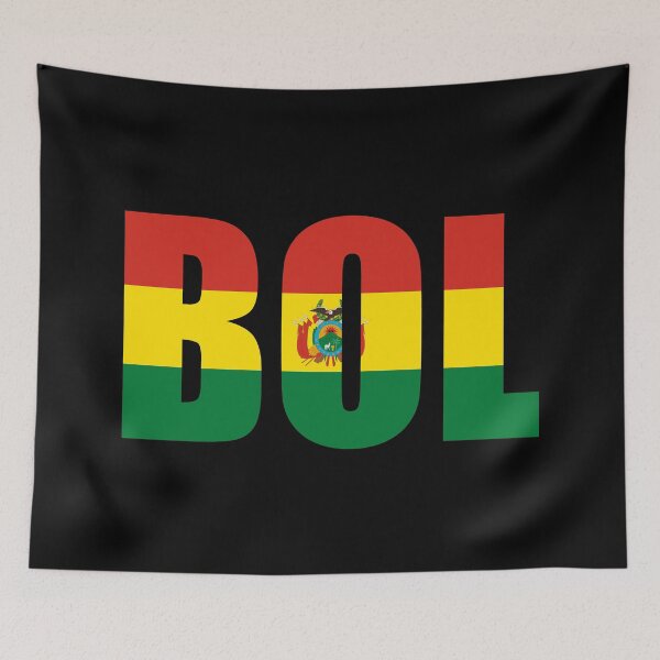 Item preview, Bolivia Flag Initials BO designed and sold by shitpostee.