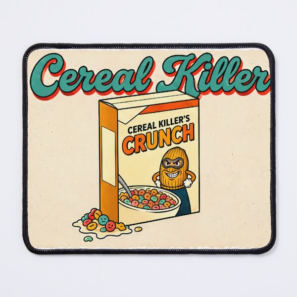 Item preview, Cereal Killer Crunch - Mischievous Retro Cartoon Design designed and sold by Clavivs.