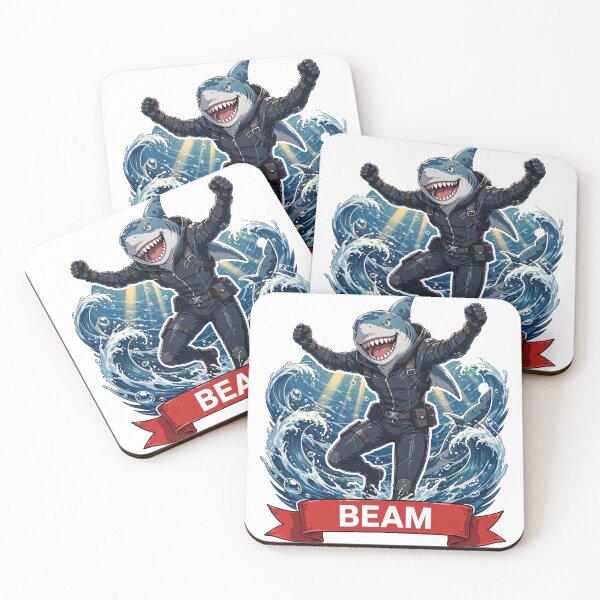 Item preview, Beam Name Banner Showcase Sticker - Chainsaw Man Fan Art designed and sold by Lesley D.