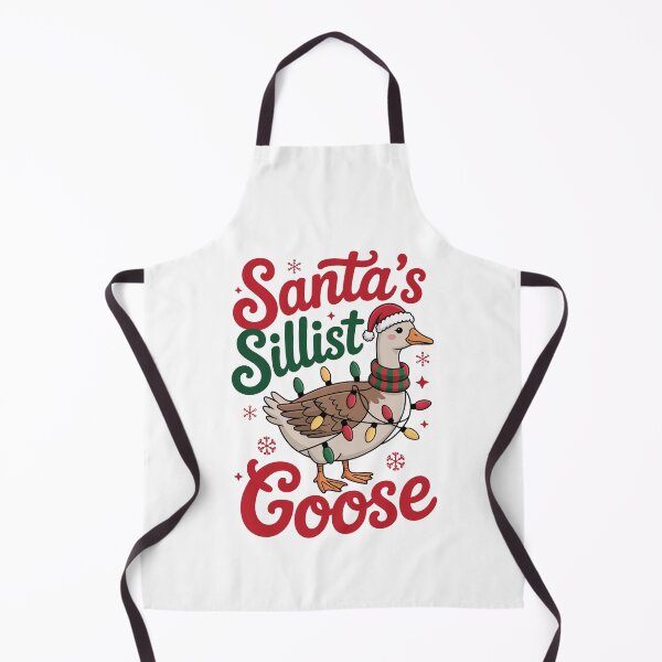 Item preview, Santa's Silliest Goose Funny Christmas Lights Goose Art designed and sold by MerchPublic Studio.