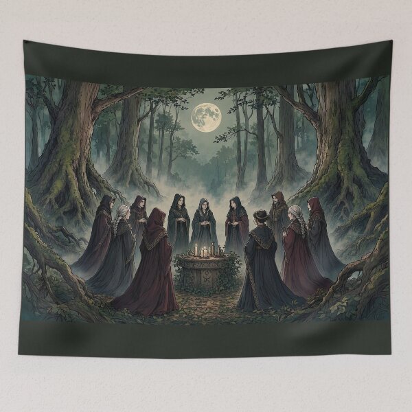 Item preview, Witches' Coven Under the Full Moon designed and sold by Roberta Calabrese.
