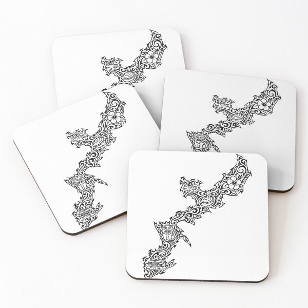 Item preview, Karakusa Tribal Okinawa Line Art designed and sold by Three-Sheep.
