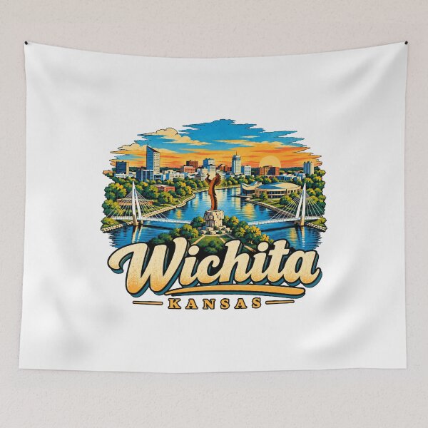 Item preview, Vintage Wichita Kansas Travel Souvenir Landmark Gift designed and sold by MichaeIRellov.