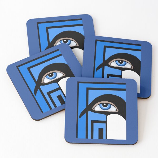 Item preview, Geometric Eye Symbol in Blue designed and sold by Elaine M Hayward .