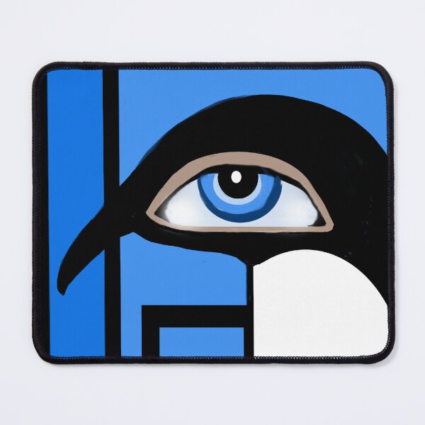Item preview, Geometric Eye Symbol in Blue designed and sold by Elaine M Hayward .