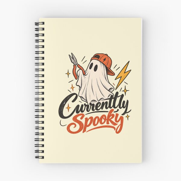 Item preview, Spooky Sparky Ghost Electrician – Funny Halloween Electrician Design designed and sold by 1DreamerShop.