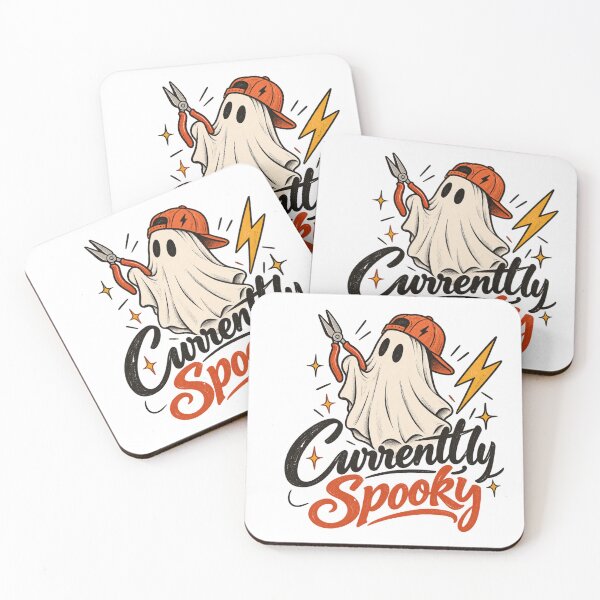 Item preview, Spooky Sparky Ghost Electrician – Funny Halloween Electrician Design designed and sold by 1DreamerShop.