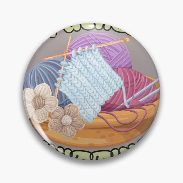 Item preview, I'd Rather Be Knitting Yarn Basket Illustration designed and sold by Rynasvz.