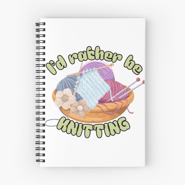 Item preview, I'd Rather Be Knitting Yarn Basket Illustration designed and sold by Rynasvz.