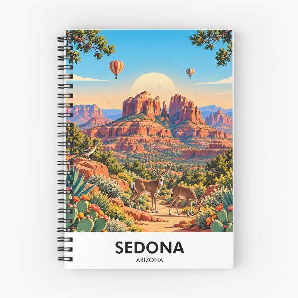 Item preview, Sedona Arizona Retro Travel Print designed and sold by HomeLivingCo.