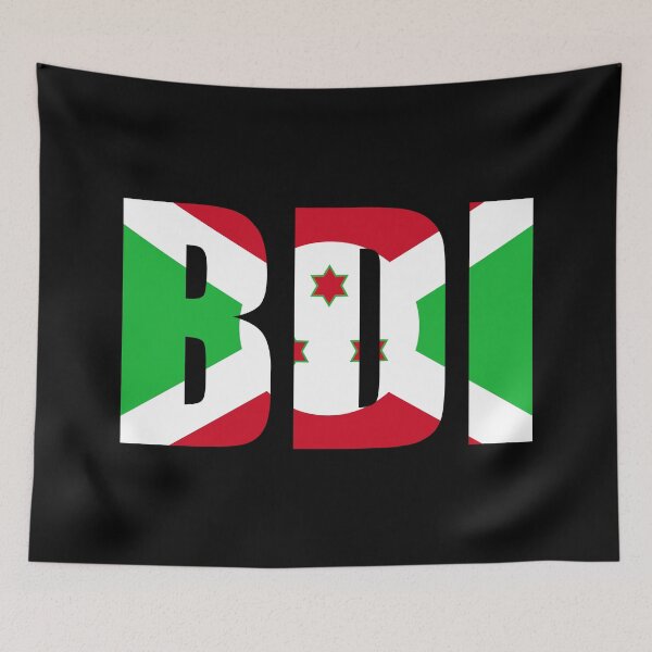 Item preview, Burundi Flag Initials BI designed and sold by shitpostee.