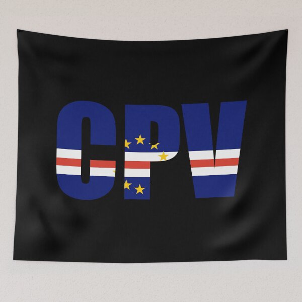 Item preview, Cabo Verde Flag Initials CV designed and sold by shitpostee.