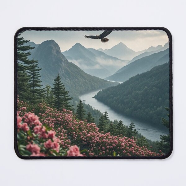 Item preview, Blue Ridge Spring Bloom and Meandering River designed and sold by CreekSideCreat.