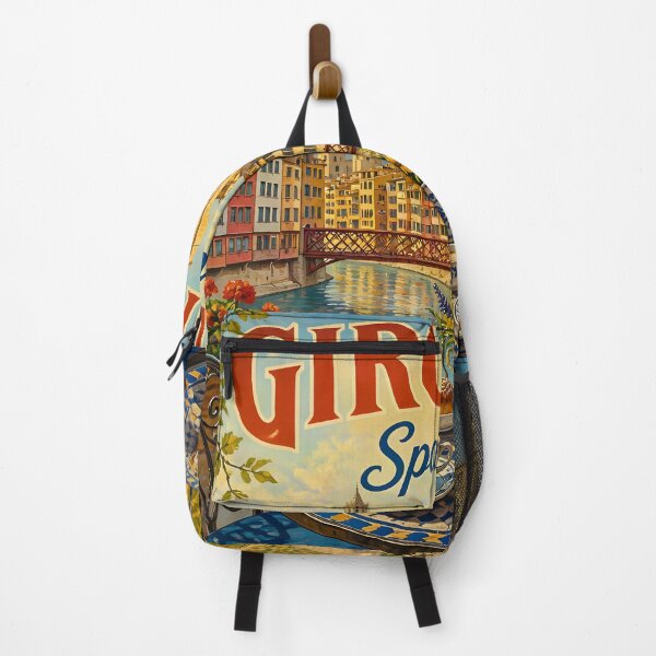 Item preview, Girona, Spain: Vintage-Style Painterly Travel Poster designed and sold by LSVart.