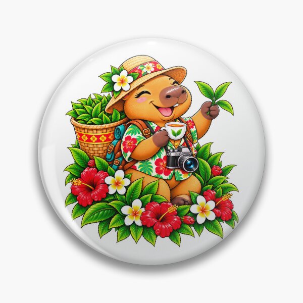 Item preview, Cute Sri Lanka Capybara – Ceylon Tea Tropical Adventure designed and sold by CapybaraTravels.