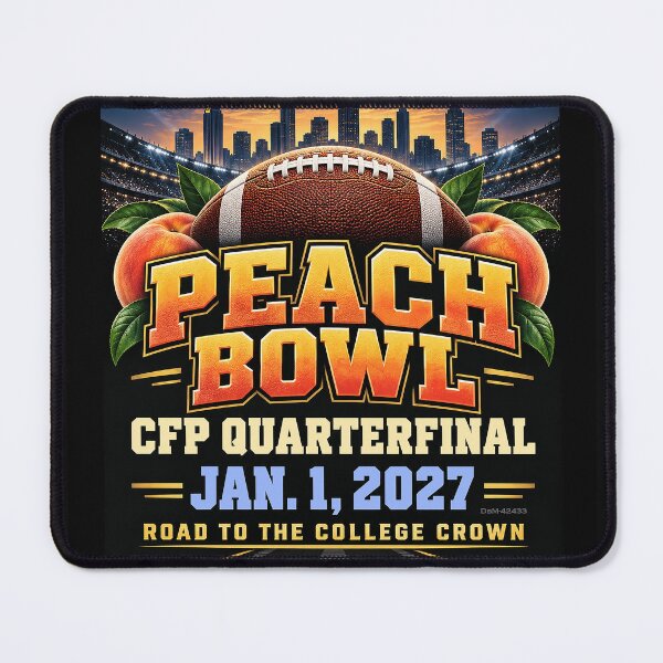 Item preview, PEACH FOOTBALL BOWL CHAMPIONSHIP - January 1, 2027 designed and sold by DBM Photo Art 1.