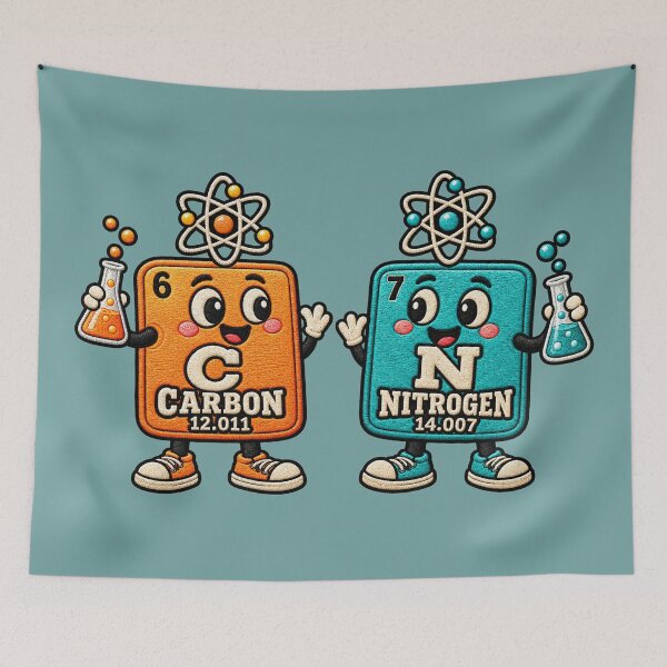 Item preview, Funny 67 Science Teacher Carbon Nitrogen Periodic Table designed and sold by ArtDesignTp.