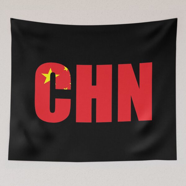 Item preview, China Flag Initials CN designed and sold by shitpostee.