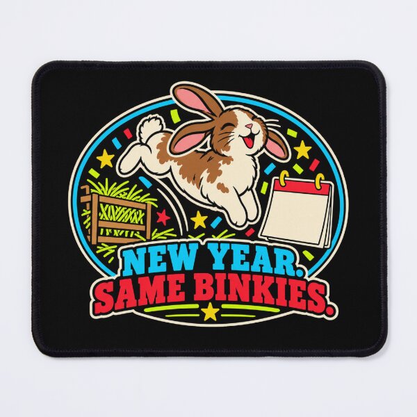 Item preview, New Year Same Binkies House Rabbit Humor designed and sold by DreamLayerStudio.