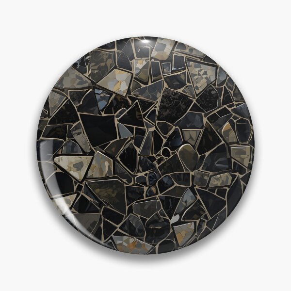 Item preview, Gaudi Inspired Dark Stone Shard Mosaic Tile Pattern designed and sold by GrinGalore.