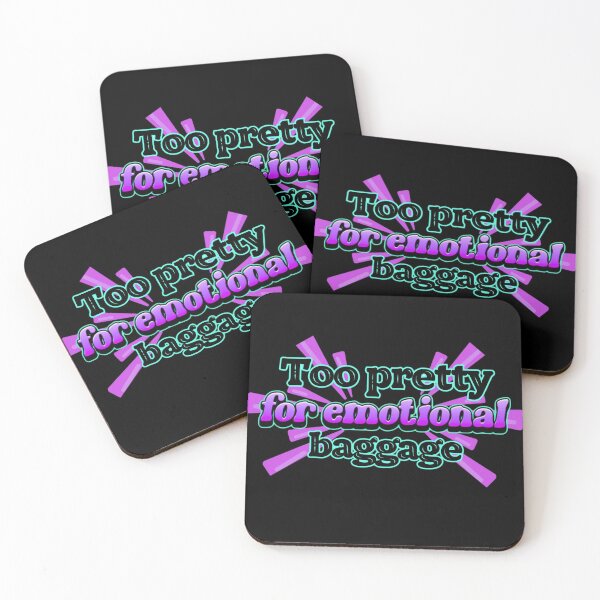 Item preview, Too pretty for emotional baggage designed and sold by Out of Toxic Studio.