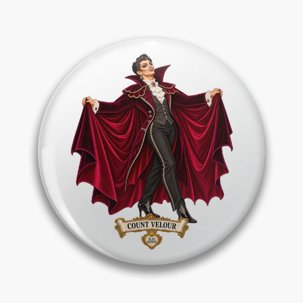 Artikelvorschau, SLAY QUEENS — Eine gruselige Drag-Extravaganza - ⭐ Count Velour ⭐ entworfen und verkauft von WheelieGdArt.