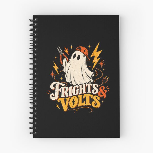 Item preview, Frights & Volts Electrician Ghost – Retro Halloween Electrical Humor designed and sold by 1DreamerShop.