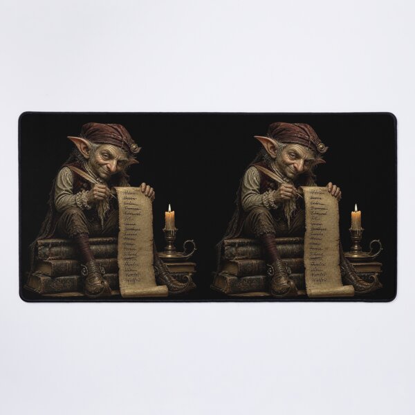 Item preview, Dark Academia Naughty Elf Vintage Christmas designed and sold by LazyDayzCo.