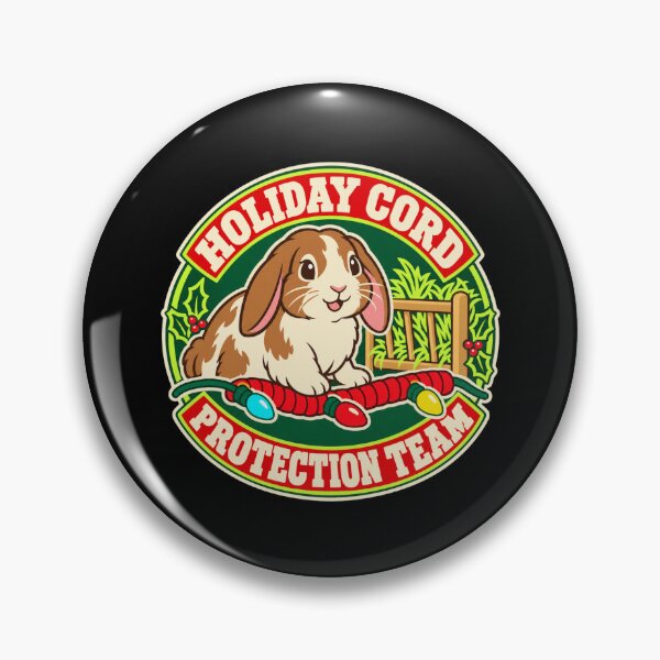 Item preview, Holiday Cord Protection Team House Rabbit Christmas Humor designed and sold by DreamLayerStudio.