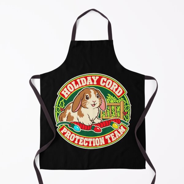 Item preview, Holiday Cord Protection Team House Rabbit Christmas Humor designed and sold by DreamLayerStudio.
