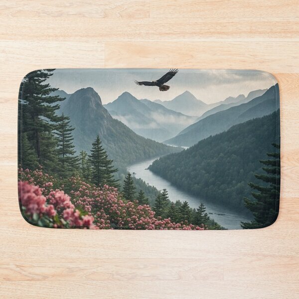 Item preview, Blue Ridge Spring Bloom and Meandering River designed and sold by CreekSideCreat.