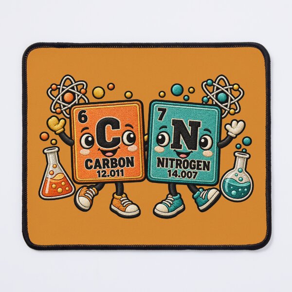 Item preview, Funny 67 Carbon Nitrogen Periodic Table Science Teacher designed and sold by ArtDesignTp.