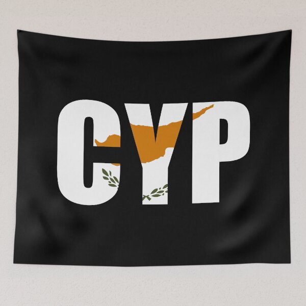 Item preview, Cyprus Flag Initials CY designed and sold by shitpostee.