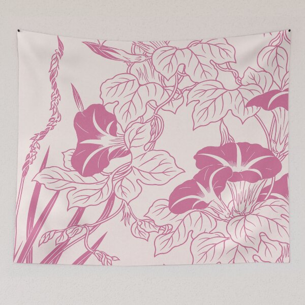 Item preview, Pink Floral Cottagecore Botanical Pattern designed and sold by trajeado14.