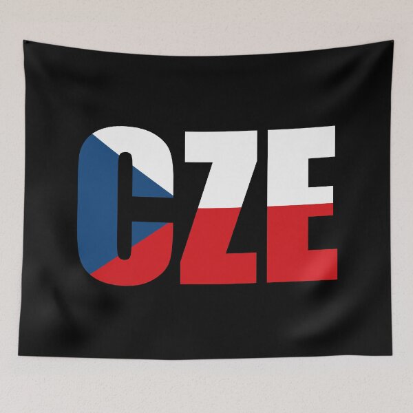 Item preview, Czech Republic Flag Initials CZ designed and sold by shitpostee.