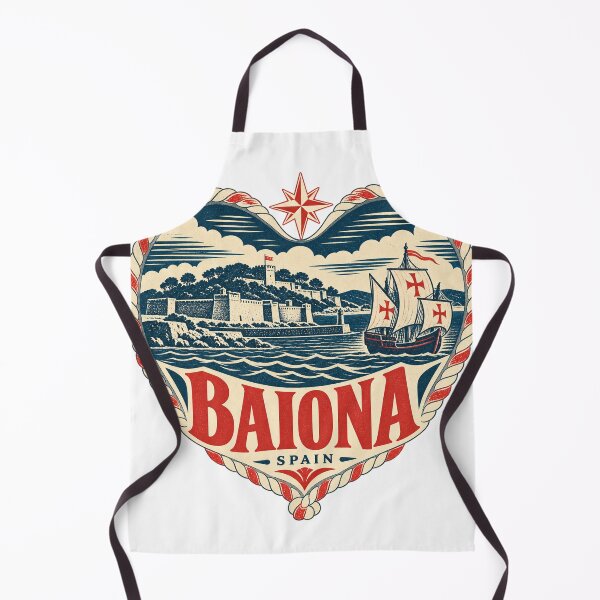 Item preview, Baiona Spain Travel Souvenir Nautical Woodcut Heart designed and sold by VisualArtsOasis.