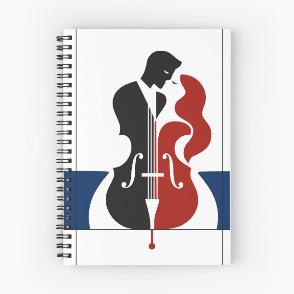 Item preview, Romantic Cello Art Print, Couple in Love Art, Cello Music Print, Mid Century Modern Print, Music Lover Wedding Anniversary Gift designed and sold by Studio pod Burom.
