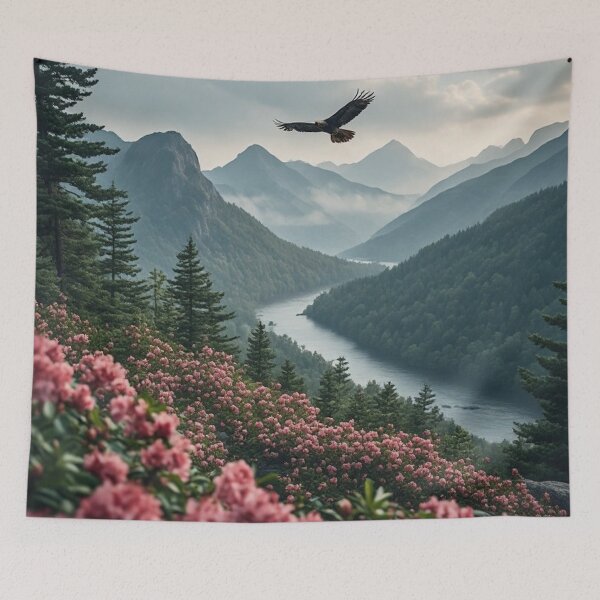 Item preview, Blue Ridge Spring Bloom and Meandering River designed and sold by CreekSideCreat.