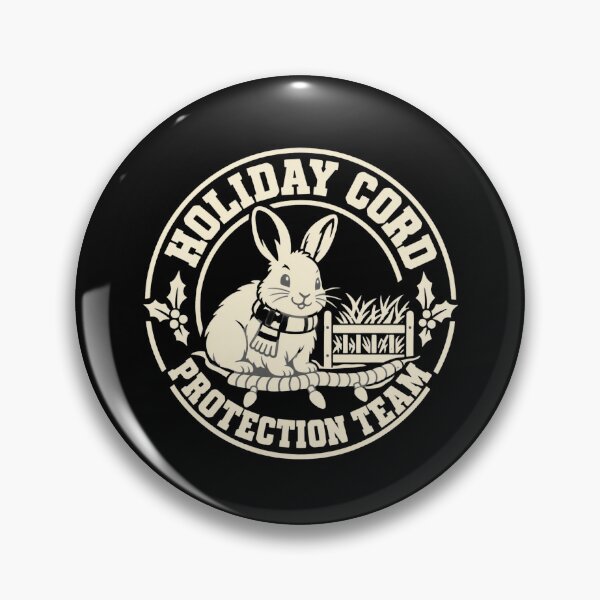 Item preview, Holiday Cord Protection Team Rabbit Safety Humor designed and sold by DreamLayerStudio.