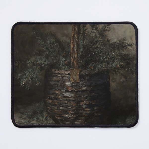 Item preview, Rustic Christmas Pine Basket designed and sold by DarkHolyQueen.