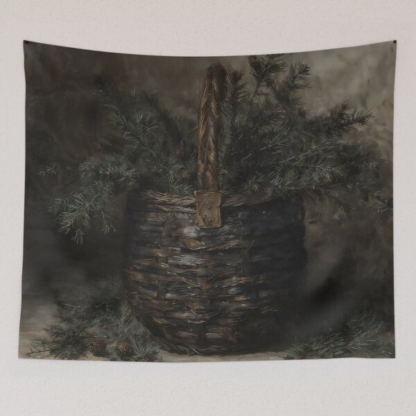 Item preview, Rustic Christmas Pine Basket designed and sold by DarkHolyQueen.