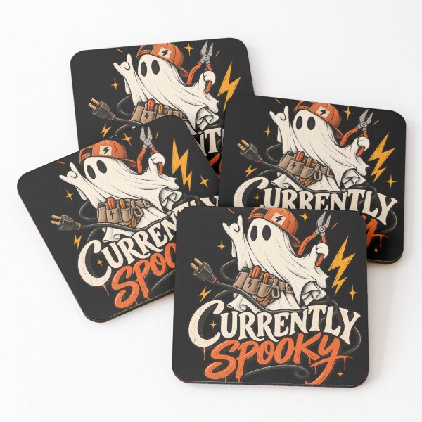 Item preview, Currently Spooky Ghost Electrician – Funny Halloween Tradesman Design designed and sold by 1DreamerShop.