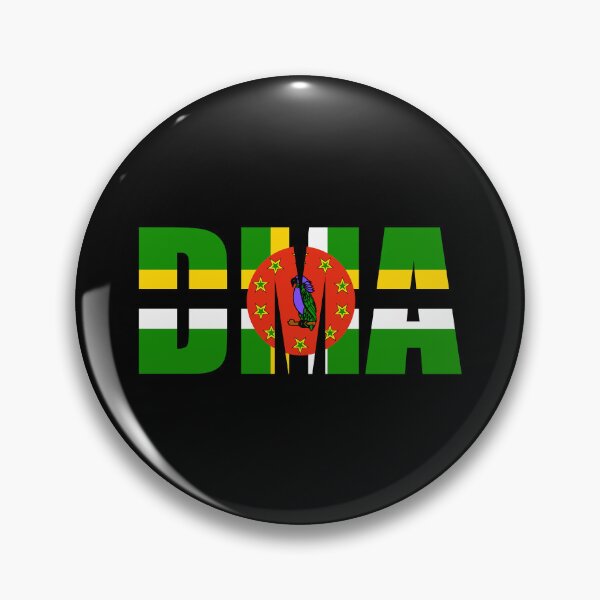 Item preview, Dominica Flag Initials DM designed and sold by shitpostee.