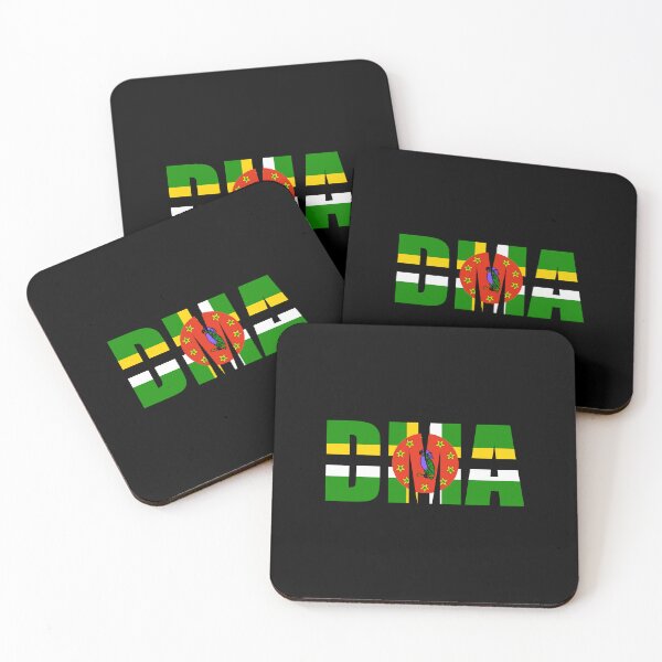 Item preview, Dominica Flag Initials DM designed and sold by shitpostee.