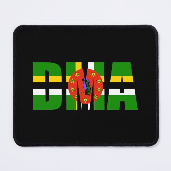 Item preview, Dominica Flag Initials DM designed and sold by shitpostee.