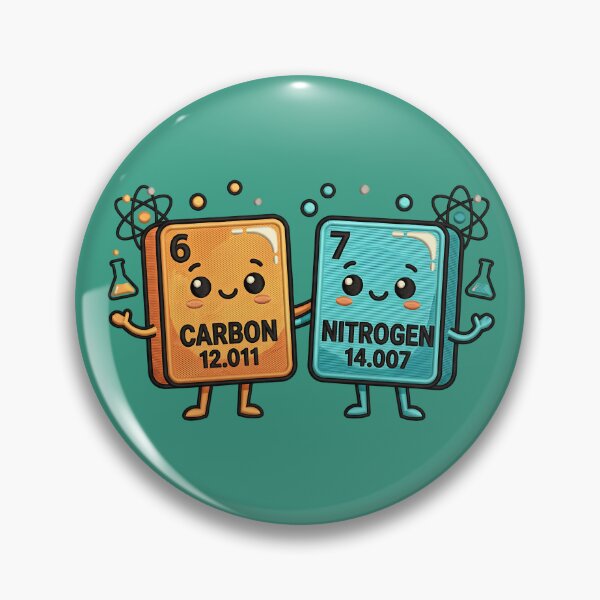 Item preview, Funny 67 Science Teacher Periodic Table Carbon Nitrogen designed and sold by ArtDesignTp.