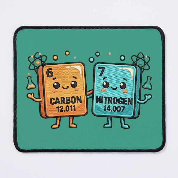 Item preview, Funny 67 Science Teacher Periodic Table Carbon Nitrogen designed and sold by ArtDesignTp.