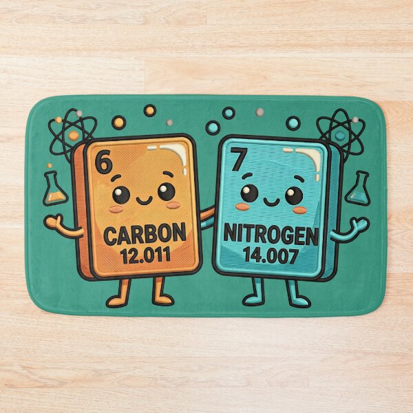 Item preview, Funny 67 Science Teacher Periodic Table Carbon Nitrogen designed and sold by ArtDesignTp.