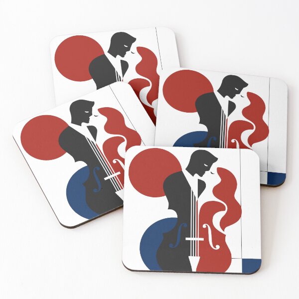 Item preview, Romantic Cello Art Print, Couple in Love Art, Cellist Music Print, Mid Century Modern Music Decor, Valentine Anniversary Gift designed and sold by Studio pod Burom.