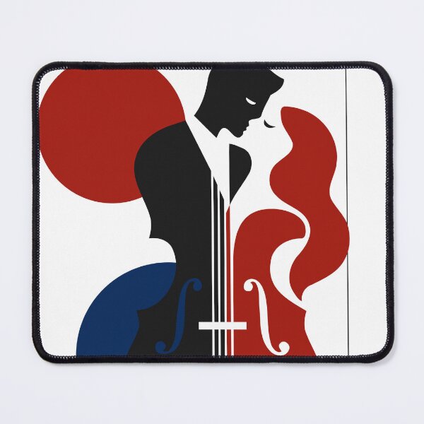 Item preview, Romantic Cello Art Print, Couple in Love Art, Cellist Music Print, Mid Century Modern Music Decor, Valentine Anniversary Gift designed and sold by Studio pod Burom.